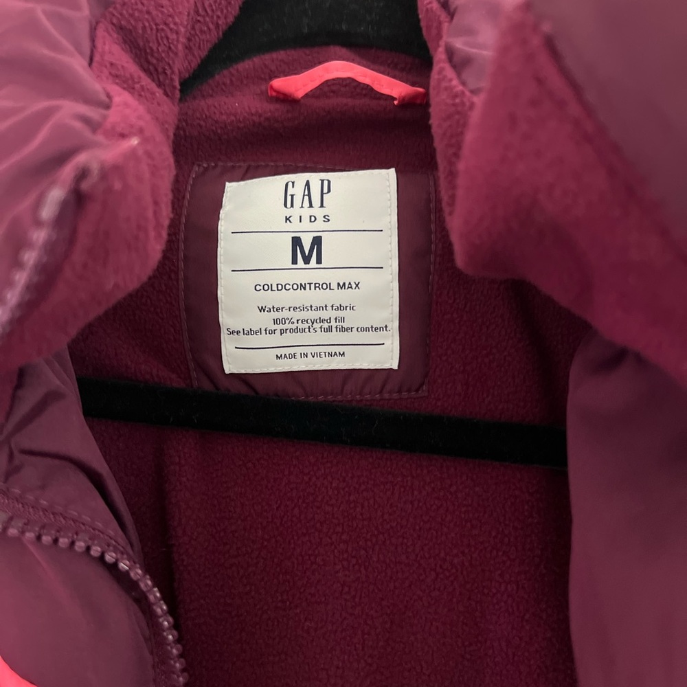 Gap girls hoodie puffer jacket size Medium. Multi colors. - Picture 3 of 14